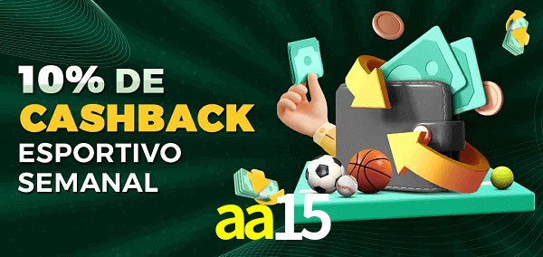 10% de bônus de cashback na aa15