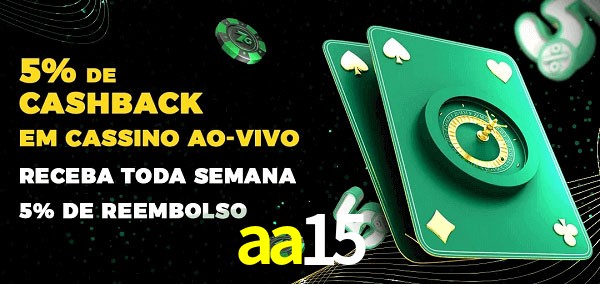 Promoções do cassino ao Vivo aa15